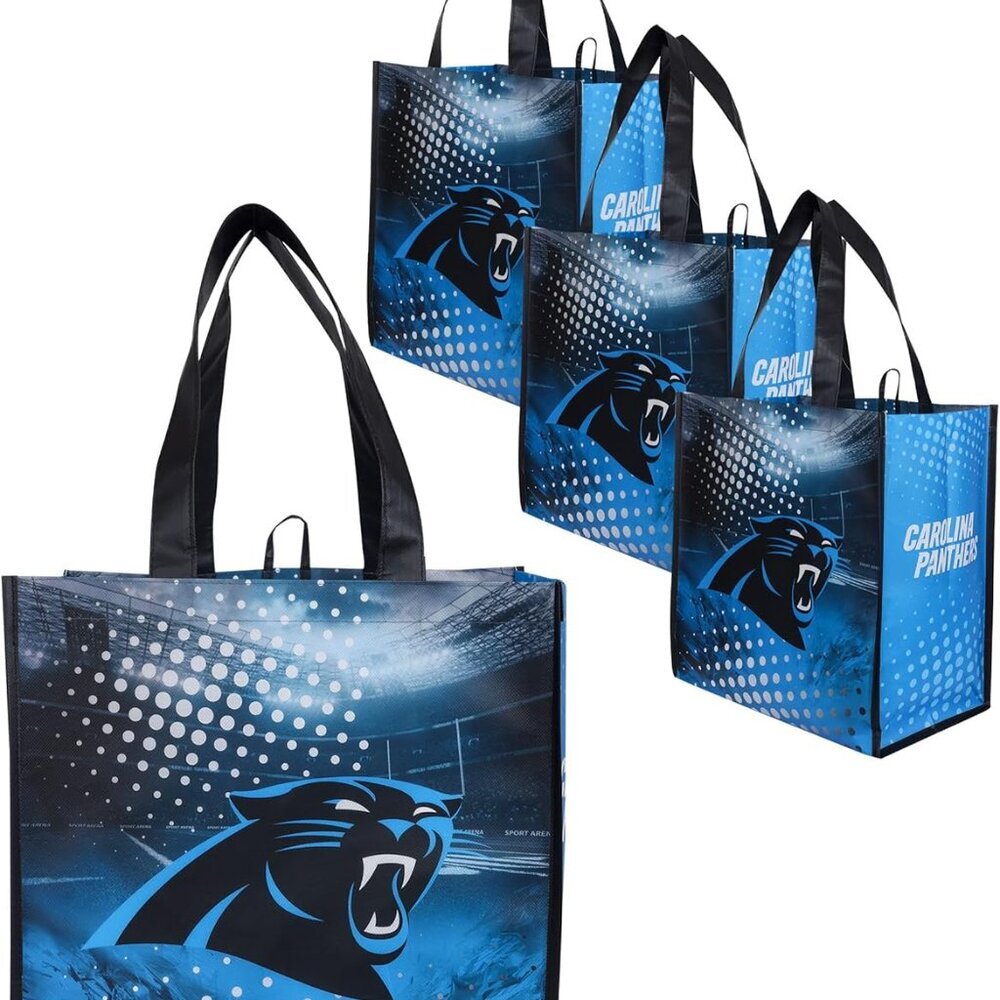 NFL Team Logo Reusable Grocery Shopping Bags Totes